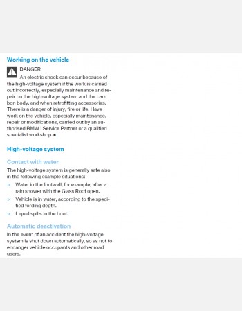 bmw i8 2017 owners manual